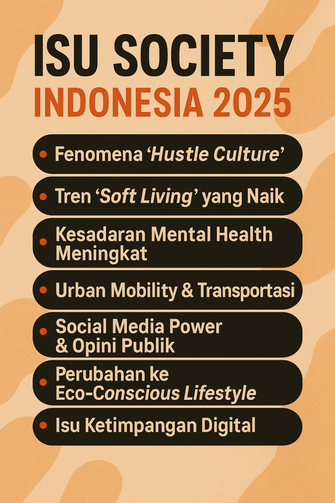 Isu Society yang Sedang Hangat di Indonesia 2025: Dinamika Sosial, Tren Baru, dan Arah Perubahan
